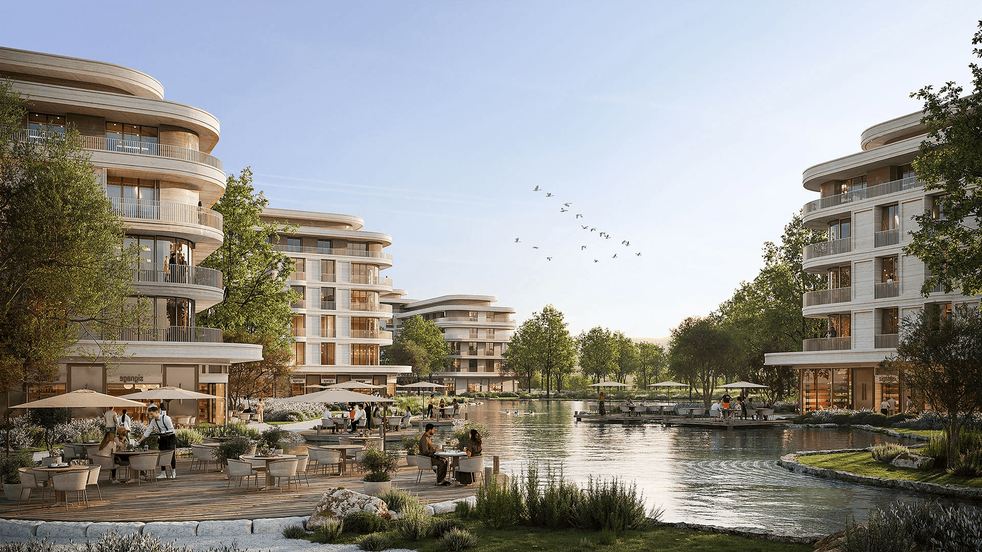 Modern Waterfront Exterior